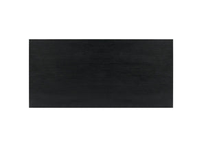 New Pacific Direct Bedford 75" Rustic Dining Table In Brushed Black - Versatile Solid Acacia For Any Decor Style Brushed Black  801075-433-npd