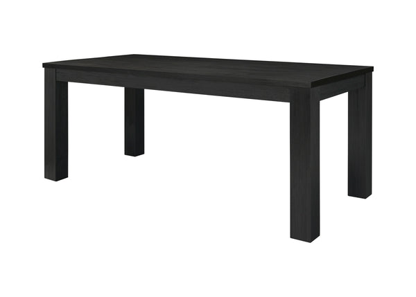 New Pacific Direct Bedford 75" Rustic Dining Table In Brushed Black - Versatile Solid Acacia For Any Decor Style Brushed Black  801075-433-npd