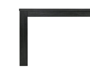 New Pacific Direct Bedford 75" Rustic Dining Table In Brushed Black - Versatile Solid Acacia For Any Decor Style Brushed Black  801075-433-npd