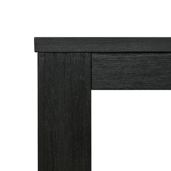 New Pacific Direct Bedford 75" Rustic Dining Table In Brushed Black - Versatile Solid Acacia For Any Decor Style Brushed Black  801075-433-npd