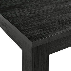 New Pacific Direct Bedford 75" Rustic Dining Table In Brushed Black - Versatile Solid Acacia For Any Decor Style Brushed Black  801075-433-npd