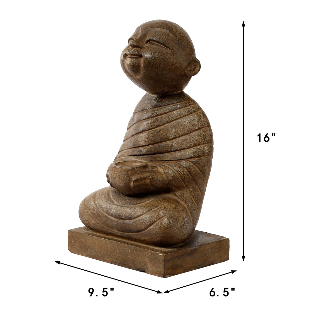 Lilys Bluestone Sitting Buddha Candle Holder( Pre-Order Only) 8011-BR