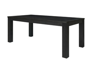 New Pacific Direct Bedford 79” Dining Table In Brushed Black - Elegant Solid Acacia With 20" Extension For Versatile Dining Brushed Black  801179-433-npd