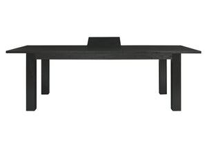 New Pacific Direct Bedford 79” Dining Table In Brushed Black - Elegant Solid Acacia With 20" Extension For Versatile Dining Brushed Black  801179-433-npd