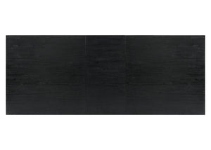 New Pacific Direct Bedford 79" Rectangular Dining Table With A Base - Modern Farmhouse Style In Brushed Black Finish Brushed Black  801079-433-npd