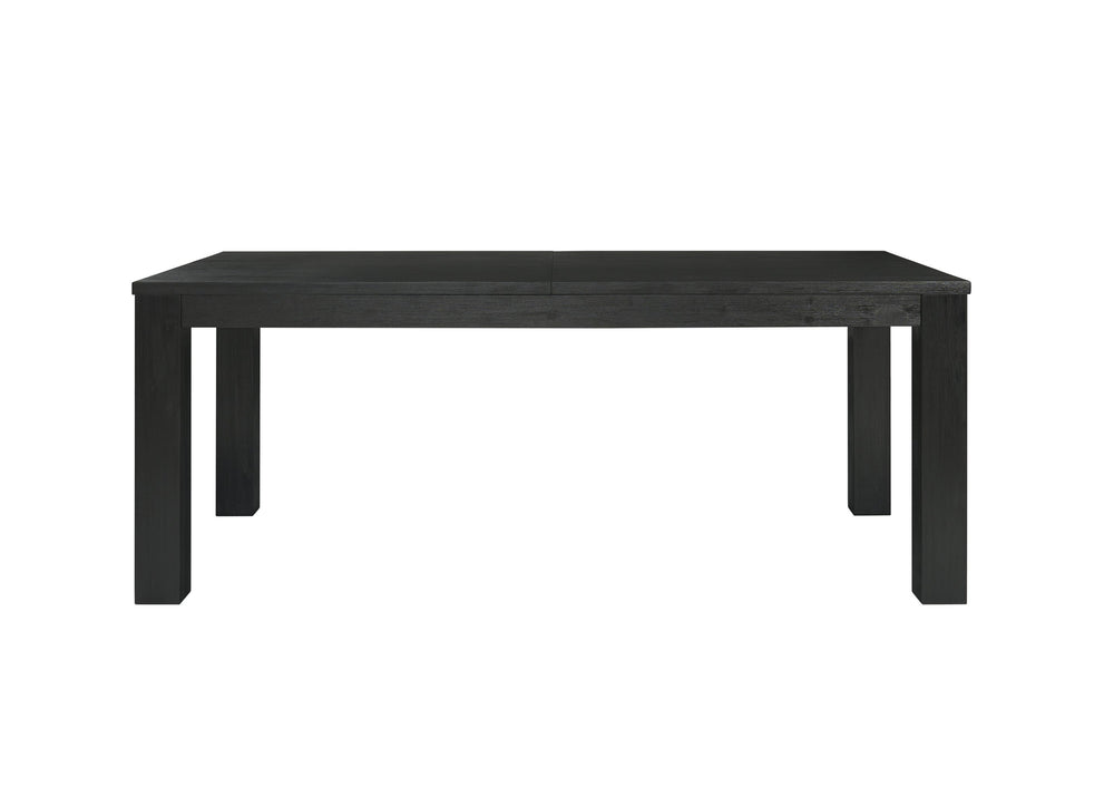 New Pacific Direct Bedford 79” Dining Table In Brushed Black - Elegant Solid Acacia With 20" Extension For Versatile Dining Brushed Black  801179-433-npd