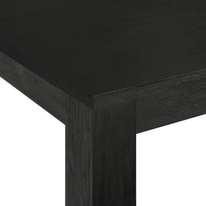 New Pacific Direct Bedford 79” Dining Table In Brushed Black - Elegant Solid Acacia With 20" Extension For Versatile Dining Brushed Black  801179-433-npd