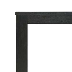 New Pacific Direct Bedford 79” Dining Table In Brushed Black - Elegant Solid Acacia With 20" Extension For Versatile Dining Brushed Black  801179-433-npd