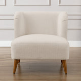 Comfort Pointe Vesper Boucle Accent Chair Milky White