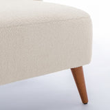 Comfort Pointe Vesper Boucle Accent Chair Milky White