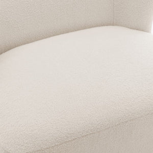 Comfort Pointe Vesper Boucle Accent Chair Milky White