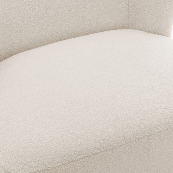 Comfort Pointe Vesper Boucle Accent Chair Milky White