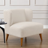 Comfort Pointe Vesper Boucle Accent Chair Milky White