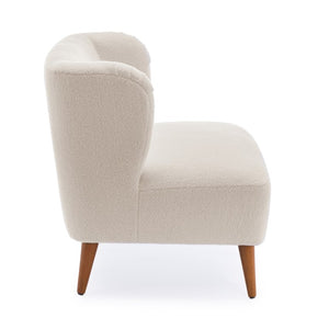Comfort Pointe Vesper Boucle Accent Chair Milky White