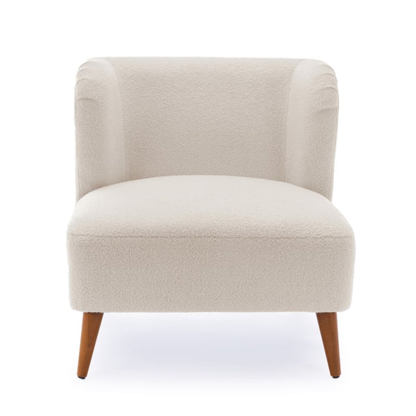Comfort Pointe Vesper Boucle Accent Chair Milky White