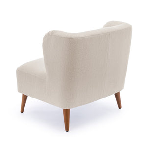 Comfort Pointe Vesper Boucle Accent Chair Milky White