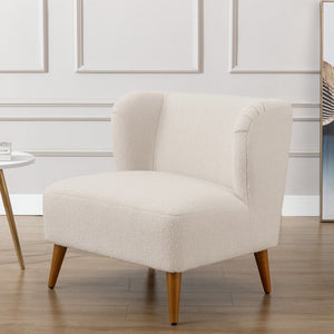 Comfort Pointe Vesper Boucle Accent Chair Milky White