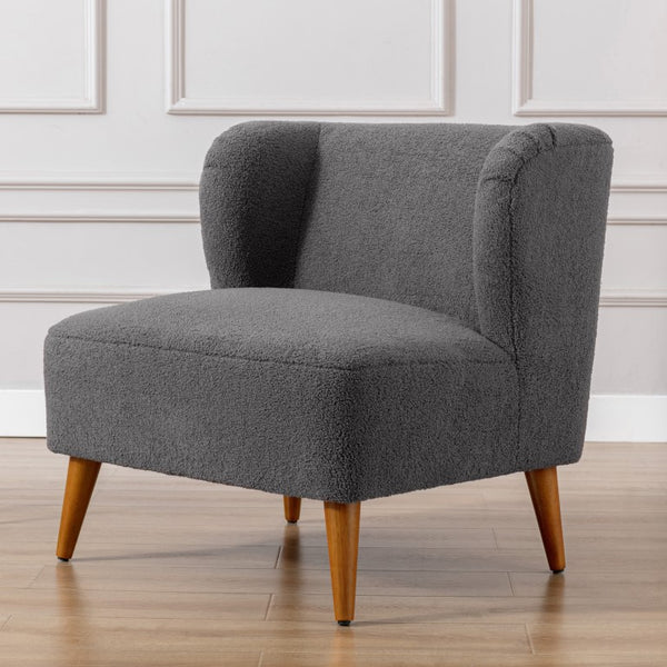 Comfort Pointe Vesper Boucle Accent Chair Grey