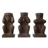 Lilys Bluestone Set Of 3 Wise Monkeys 8012