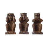 Lilys Bluestone Set Of 3 Wise Monkeys 8012