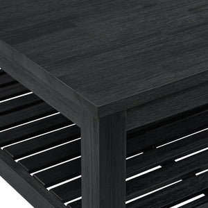 New Pacific Direct Tiburon Coffee Table - Modern Acacia Wood Design In Sleek Brushed Black Finish For Stylish Living Rooms Alto Black  801214-434-npd