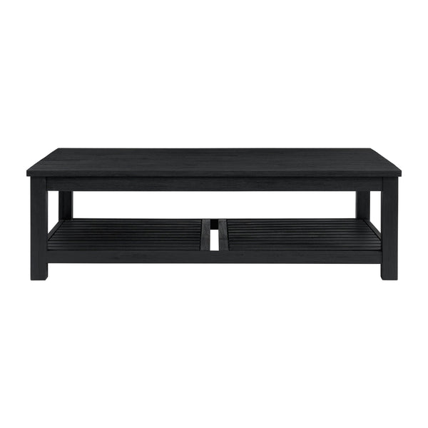 New Pacific Direct Tiburon Coffee Table - Modern Acacia Wood Design In Sleek Brushed Black Finish For Stylish Living Rooms Alto Black  801214-434-npd