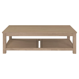 New Pacific Direct Tiburon Coffee Table Drifted Sand, Beige , Solid Acacia Wood 801214-ds-npd