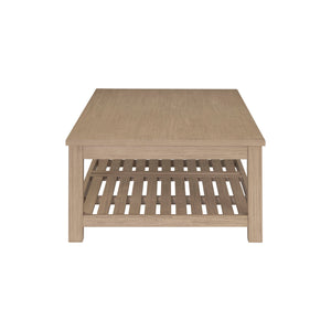 New Pacific Direct Tiburon Coffee Table Drifted Sand, Beige , Solid Acacia Wood 801214-ds-npd