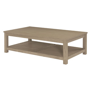New Pacific Direct Tiburon Coffee Table Drifted Sand, Beige , Solid Acacia Wood 801214-ds-npd
