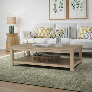 New Pacific Direct Tiburon Coffee Table - Modern Acacia Wood Design In Sleek Brushed Black Finish For Stylish Living Rooms Drifted Sand  801214-ds-npd