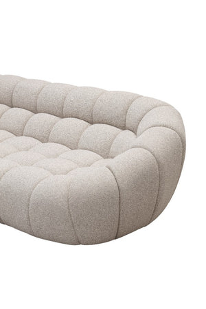 VIG Furniture Yolonda Modern Curved Upholstered Sofa With Hexagonal Tufting, Plush Foam Seating For 8 GäSte Sectional Sofa VGEV-2126B-LGB-SECT