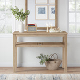 New Pacific Direct Tiburon Console Table w/ Shelf Drifted Sand 43 x 13 x 31