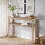 New Pacific Direct Tiburon Console Table w/ Shelf Drifted Sand 43 x 13 x 31