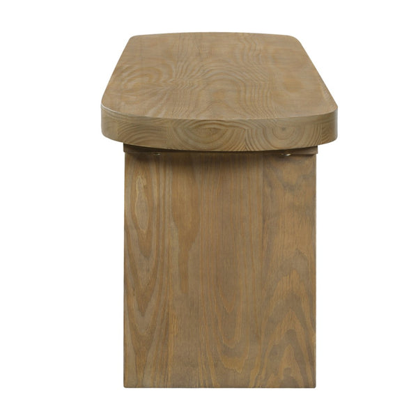 English Elm Indoor Solid Pine Dining Bench Seats Three Adults Farmhouse Style Kitchen Seating N779P329126N