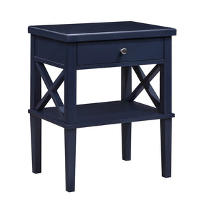 Comfort Pointe Marta Midnight Blue Nightstand Midnight Blue