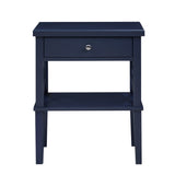 Comfort Pointe Marta Midnight Blue Nightstand Midnight Blue