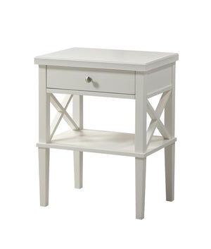 Comfort Pointe Marta White Nightstand White