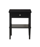 Comfort Pointe Marta Black Nightstand Black