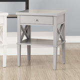 Comfort Pointe Marta Dove Gray Nightstand Dove Gray