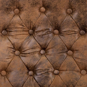 English Elm Derrick Executive Swivel Office Chair with Timeless Design, Plush Comfort, and Elegant Detailing Bomber Brown Microfiber/Mahogany Frame 802-BRN-GG