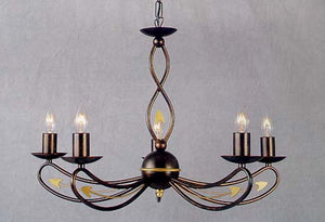 European Crafted 23'' Wide 5-Light Chandelier - Bronze/Gold Patina Accent 8021/5 Elk Lighting