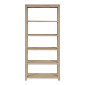 New Pacific Direct Tiburon Book Shelf Drifted Sand, Beige , Solid Acacia Wood 802275-ds-npd