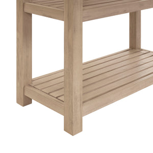 New Pacific Direct Tiburon Book Shelf Drifted Sand, Beige , Solid Acacia Wood 802275-ds-npd