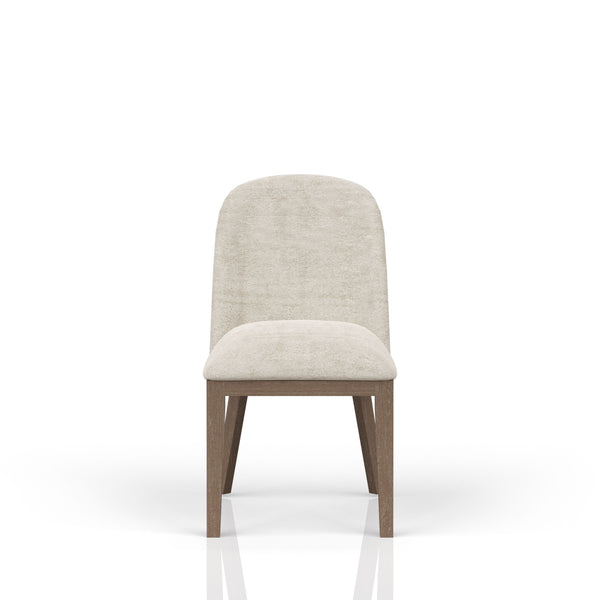 English Elm Cocoa Swivel Barrel Chair with 360° Rotation, Cocoa-Stained Wood Base, Soft Upholstered Comfort Ivory 32.25 L x 22.5 W x 26.75 H B2699P298395