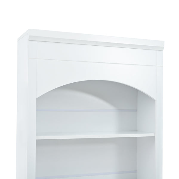 English Elm Modern 83.7in Tall Kitchen Pantry Set of 2 with Faux Marble Countertops, Durable Storage and Anti-Tip Safety White SP000075AAK