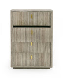 VIG Furniture Nova Domus Roma - Modern Faux Travertine + Gold Chest VGAN-ROMA-CHEST