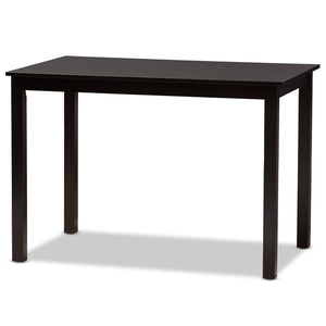 Baxton Studio Baxton Studio Eveline Modern Wood Dining Table – Stylish 43-Inch Design for Compact Spaces Espresso RH7006-Dark Brown-DT