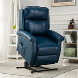 Comfort Pointe Lehman Navy Blue Traditional Lift Chair Navy Blue