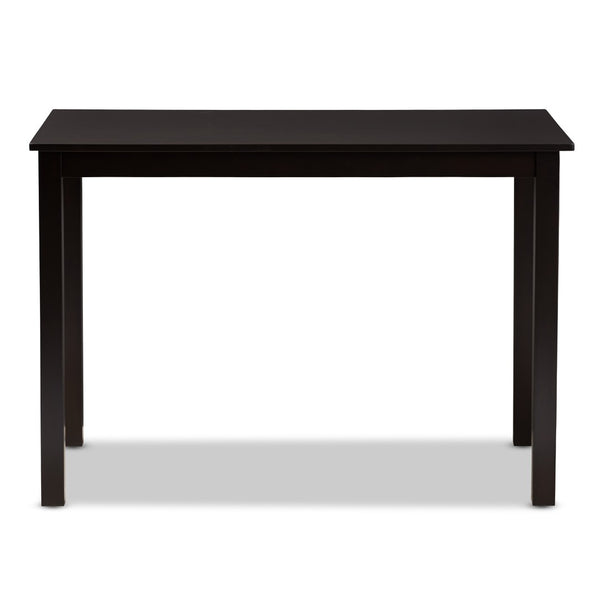 Baxton Studio Baxton Studio Eveline Modern Wood Dining Table – Stylish 43-Inch Design for Compact Spaces Espresso RH7006-Dark Brown-DT