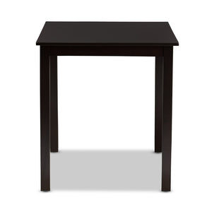 Baxton Studio Baxton Studio Eveline Modern Wood Dining Table – Stylish 43-Inch Design for Compact Spaces Espresso RH7006-Dark Brown-DT